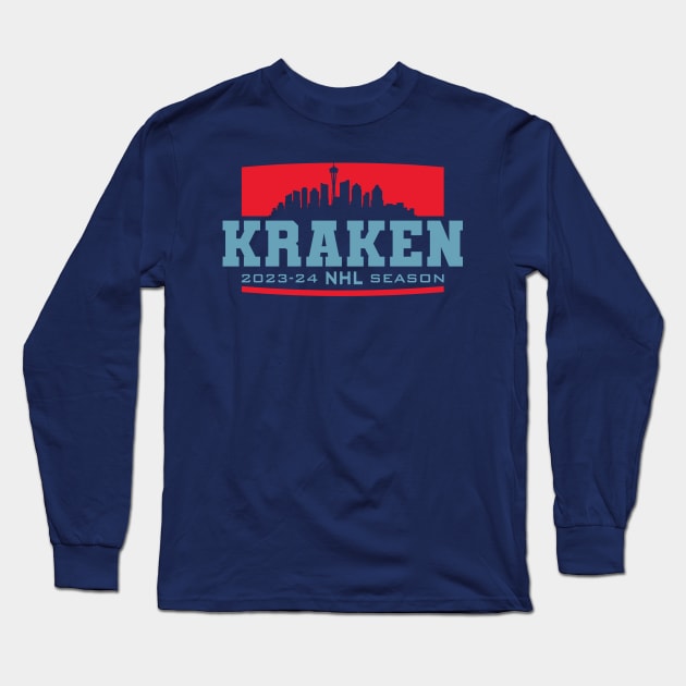 Kraken Hockey 2023-24 Long Sleeve T-Shirt by Nagorniak